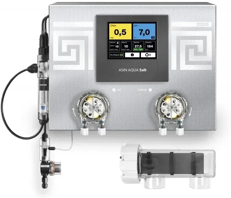 Asin Aqua Salt-system med digital display för klor och pH